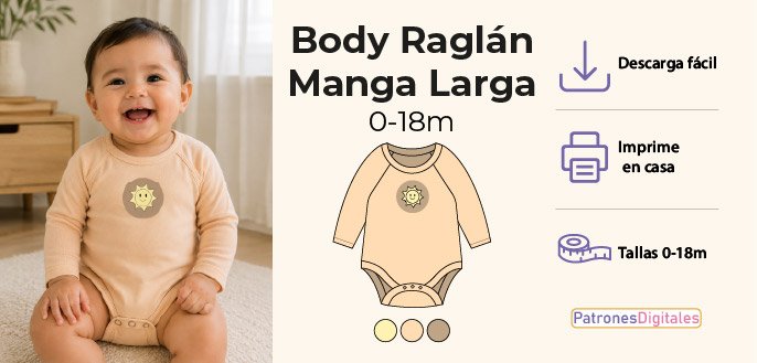cabecera body raglán manga larga