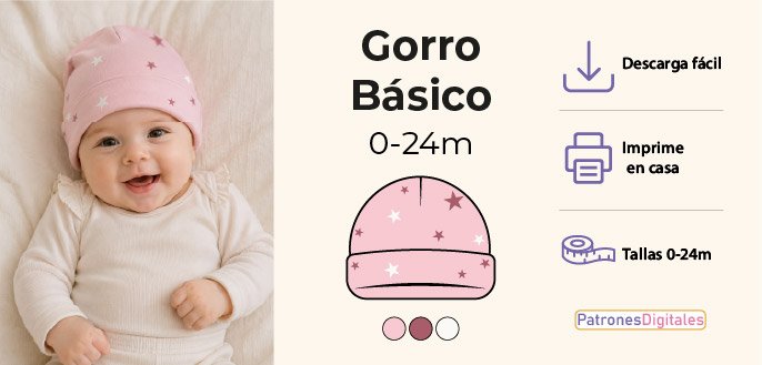 cabecera gorro bebe
