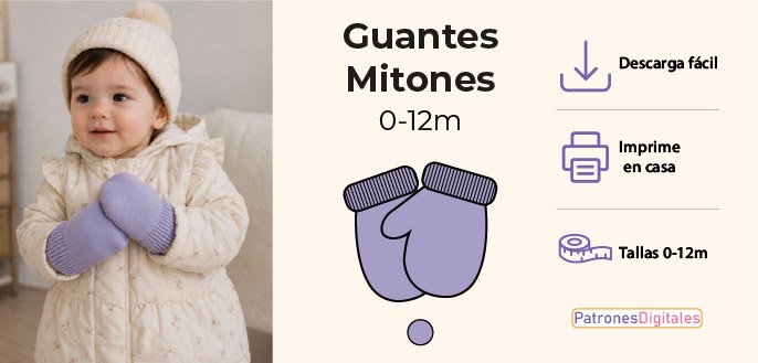 cabecera guantes mitones bebé