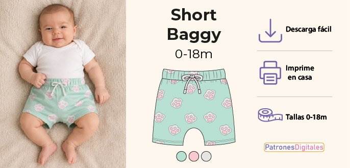 cabecera Short baggy bebé