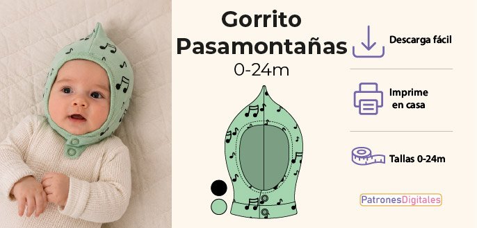 cabecera gorrito pasamontañas