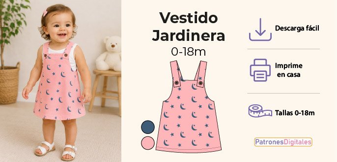 cabecera vestido jardinera