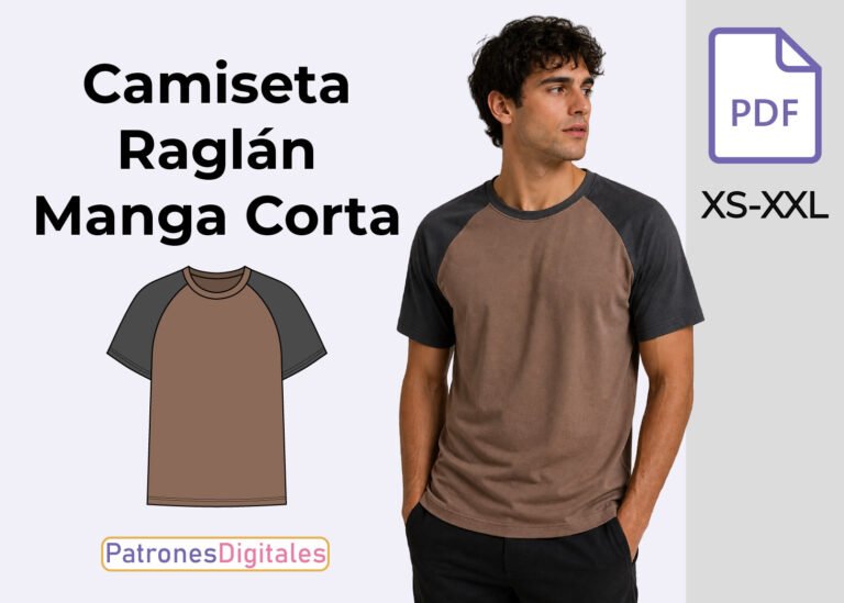 miniatura raglán manga corta hombre