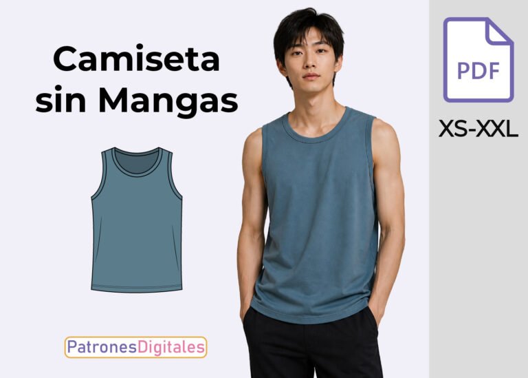 miniatura camiseta sin mangas hombre