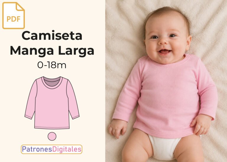 miniatura camiseta manga larga bebé