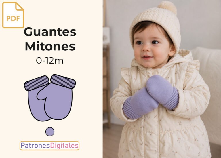 miniatura guantes mitones bebé