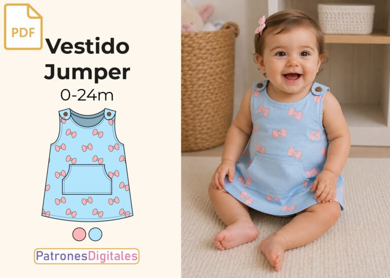 miniatura vestido jumper bebé