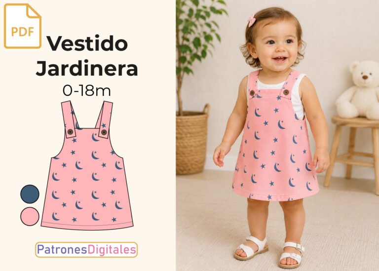 miniatura vestido jardinera