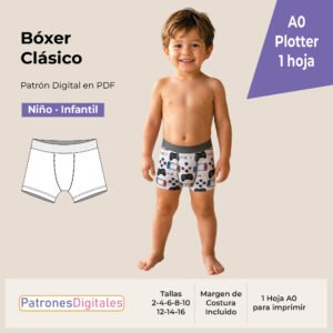 tienda 1 bóxer clásico niño