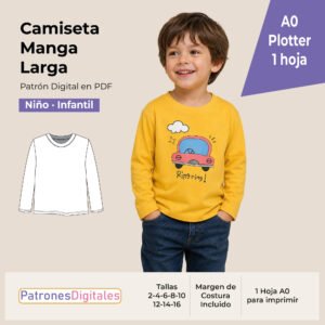 tienda 1 camiseta manga larga niño