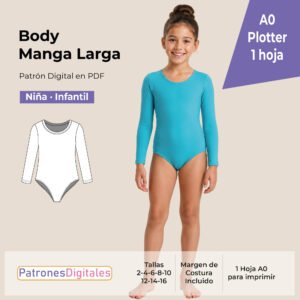 tienda 1 body manga larga niña