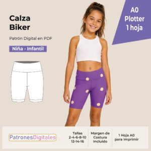 tienda 1 calza biker niña