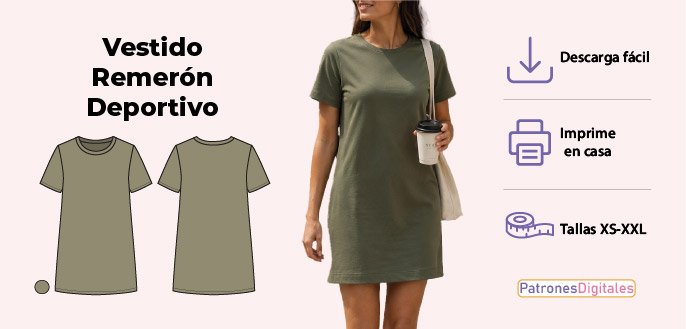 cabecera vestido remerón deportivo mujer