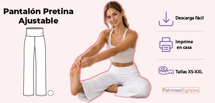 cabecera pantalón ajustable mujer