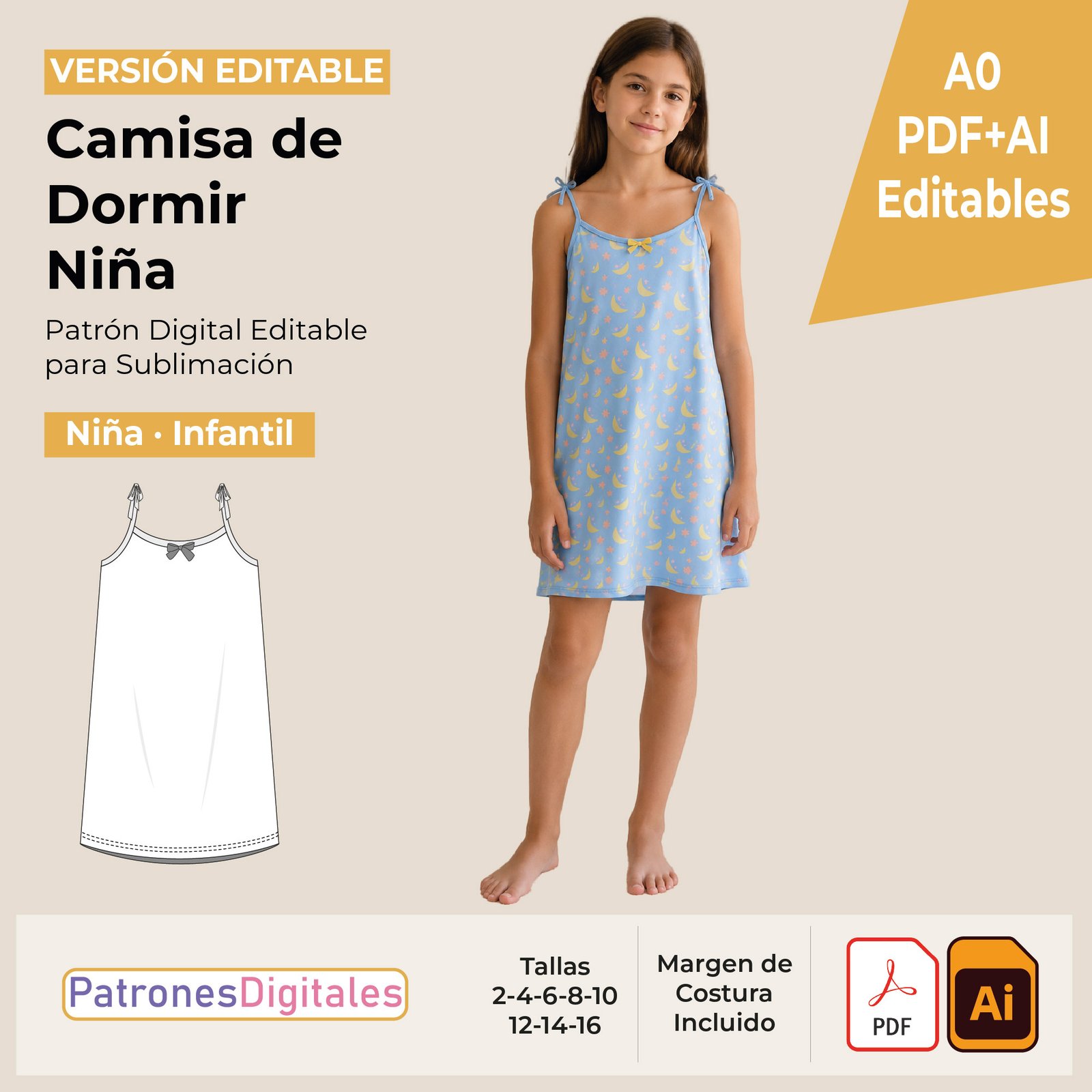 tienda 1 camisa de dormir niña