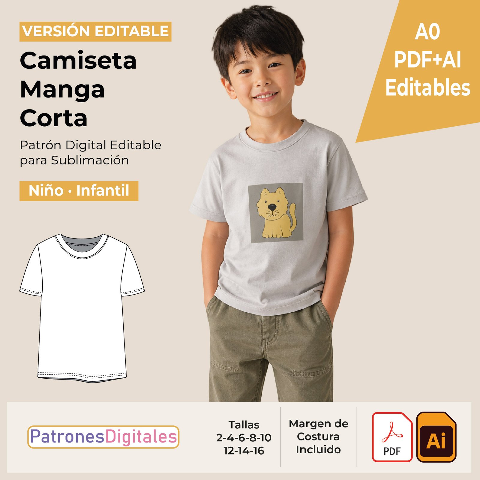 tienda 1 camiseta manga corta niño