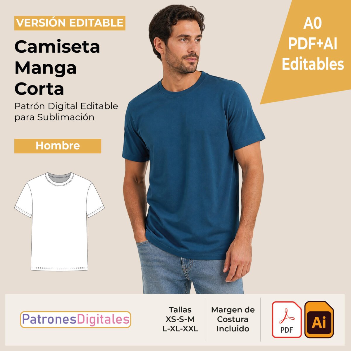 tienda 1 camiseta manga corta hombre