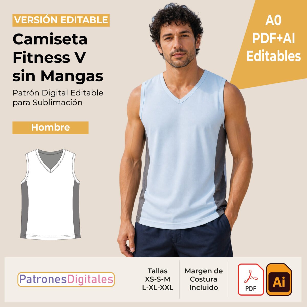 tienda 1 camiseta fitness hombre