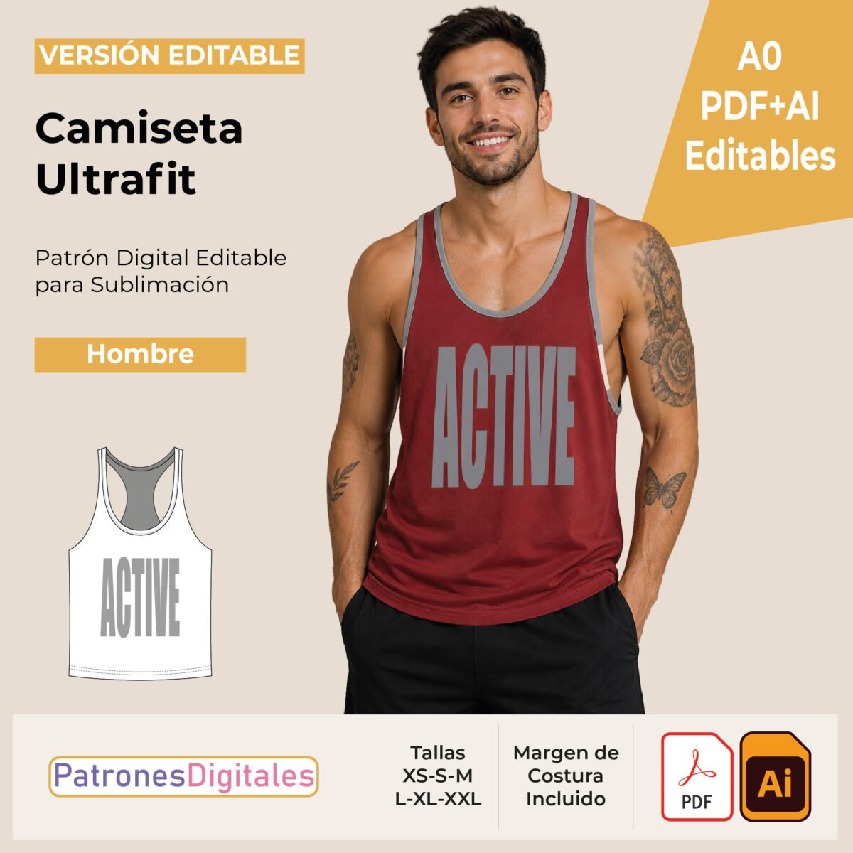 tienda 1 camiseta ultrafit hombre