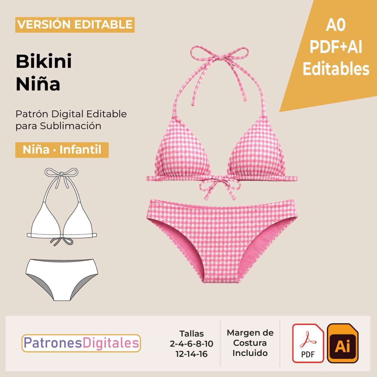 tienda 1 bikini niña