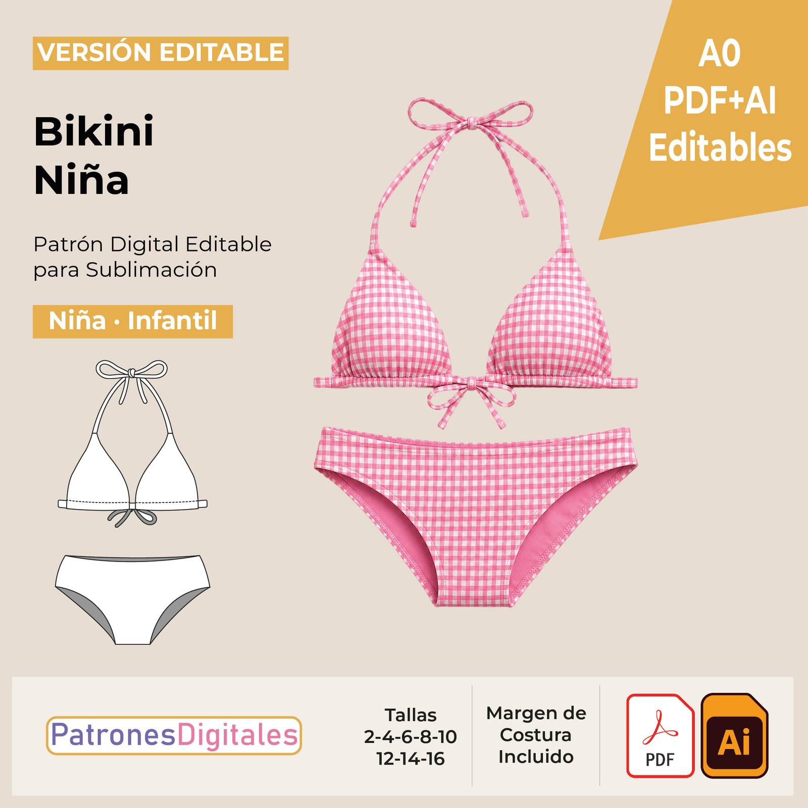 tienda 1 bikini niña