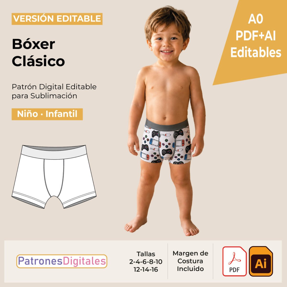 tienda 1 bóxer niño