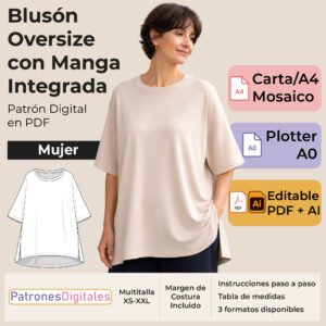 tienda 1 blusón oversize manga integrada